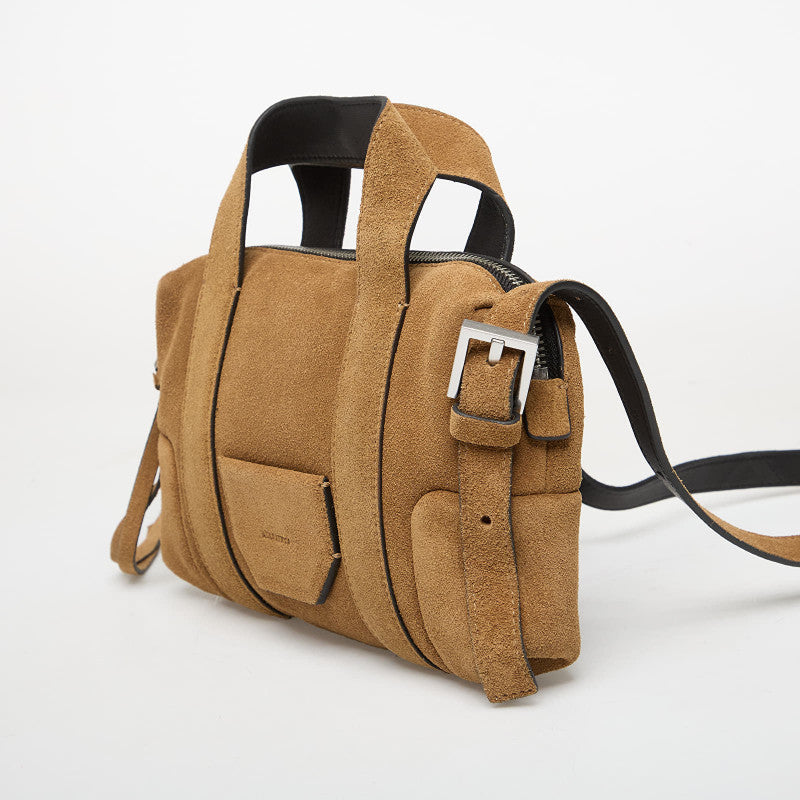 AllSaints Ares S Compact Crossbody Biscuit Brown