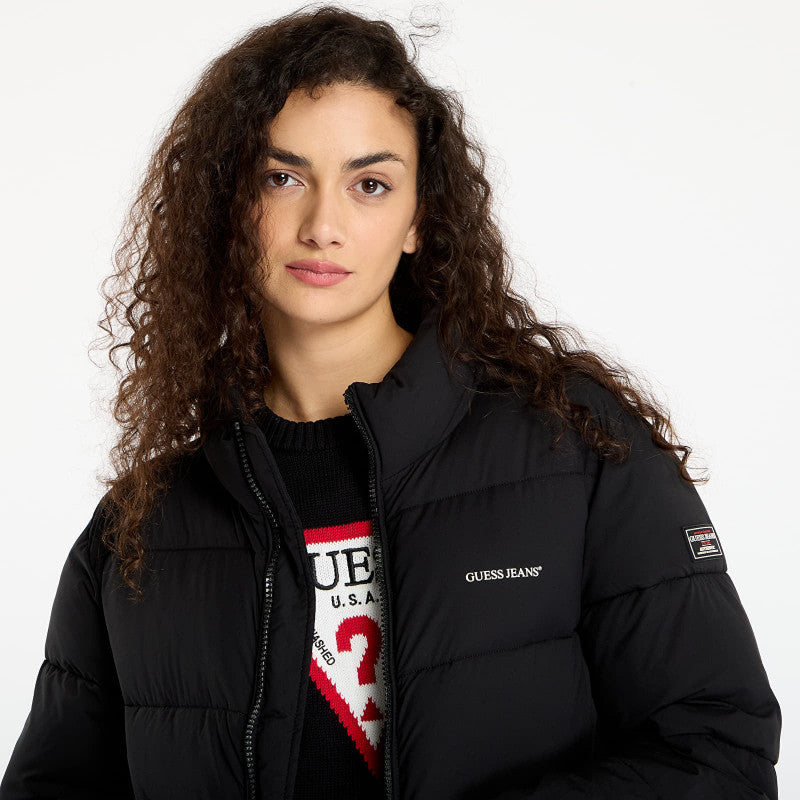 Guess Jeans Reg Lenght Puffer Black