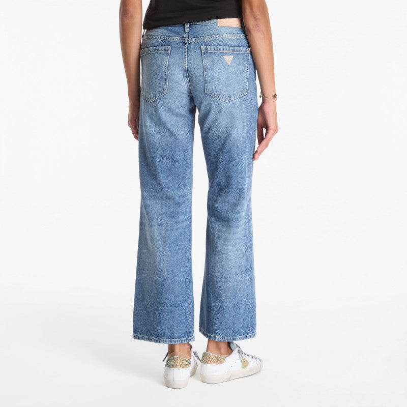 Jeansy GUESS Mid Rise Slouchy Fit Brown
