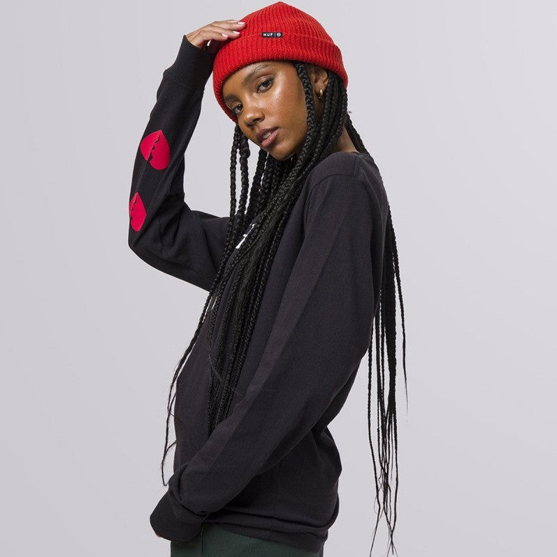 HUF Milton Relax WMNS Longsleeve Black