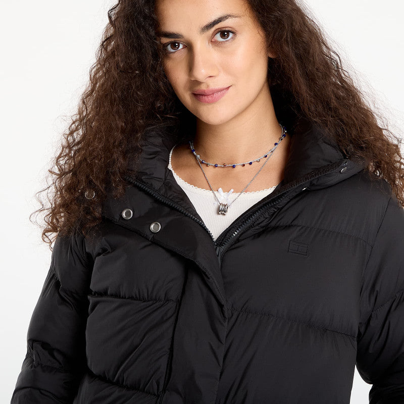 Tommy Hilfiger Down Hooded Puffer Jacket Black