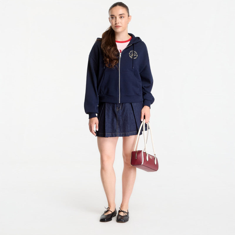 Tommy Hilfiger Roundal Zip-Up Hoodie Dark Night Navy