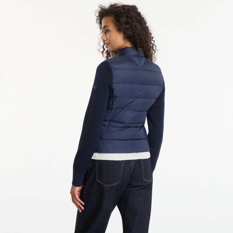 Tommy Hilfiger Lw Down Knit Mix Jacket Dark Night Navy