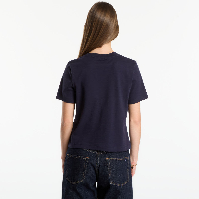 Tommy Hilfiger Gold Script Mdrn C-Nk S/S Tee Space Blue